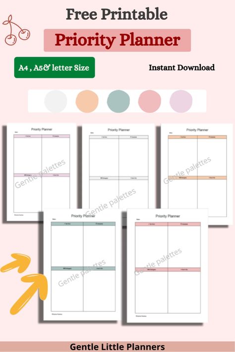 How to Prioritize To Do List & Your Work Tasks | With Free Printable Eisenhower Matrix Planner plannerestudosparaimprimir #plannerminimalista Stay Organized At Work, Homeschool Student Planner, College Productivity, Priority Planner, Organized At Work, Student Weekly Planner, Goal Setting Printable, Eisenhower Matrix, How To Prioritize