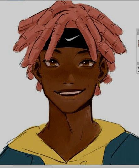 Black Anime Guy, Black Cartoon Characters, Dope Cartoon Art, Black Characters, Black Anime Characters, Black Artwork, Black Cartoon, Black Love Art, Black Art Pictures