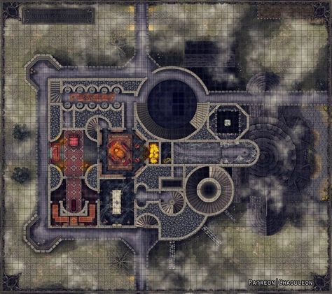 Castle Ravenloft: Rooms of Weeping (54x48) : dndmaps Castle Ravenloft Map, Castle Ravenloft, Curse Of Strahd, Building Map, Map Pictures, Dungeon Maps, D D Maps, City Map, Storytelling