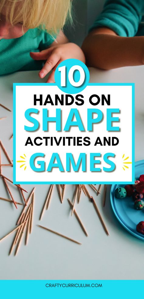 2d Shape Games, Homeschool Math Games, Easy Math Games, Games For Preschoolers, Shape Activities, Shape Activities Preschool, 2nd Grade Activities, Shapes Kindergarten, Kindergarten Math Games