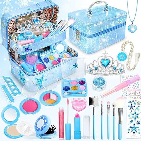 Frozen Accessories, Kids Makeup Kit, Princess Accessories, Makeup Toys, Magical Princess, Makeup Kit For Kids, Frozen Kids, Frozen Themed, Girly Room