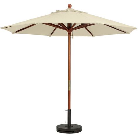 Outdoor Table Umbrellas | Umbrella Bases - WebstaurantStore Best Patio Umbrella, Outdoor Brunch, Outdoor Patio Space, Offset Umbrella, Wooden Poles, Table Umbrella, House Outdoor, Hotel Supplies, Outdoor Restaurant