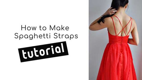 diy Archives | Vivat Veritas Making A Dress, Sewing Videos, How To Make Spaghetti, Fall Shoot, Garment Sewing, Custom Wedding Dress, Spaghetti Strap Dress, True Red, Satin Skirt