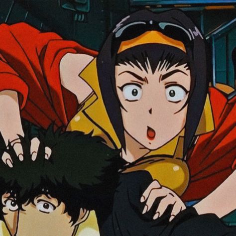 faye x spike #cowboybebop Spike X Faye Matching Icons, Faye X Spike, Cowboy Beepboop Matching Pfp, Spike And Faye Cowboy Bebop Matching Pfp, Spike And Faye Cowboy Bebop, Cowboy Bepop Matching Pfps, Spike And Faye, Cowboy Bebop Matching Pfp, Cowboy Bebop Matching Icons