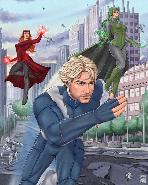 #ScarletWitch #Polaris #Quicksilver Art By Rafameloarte Magneto Family Fanart, Wiccan Fanart, Mutants Xmen, Marvel Comics Characters Art, Avengers Headquarters, Marvel Comics Characters, Marvel Avengers Academy, Polaris Marvel, Marvel Mutants