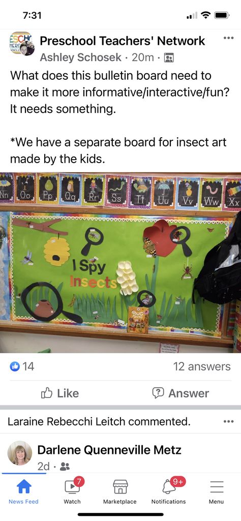 Bugs Bulletin Board Ideas, Bug Theme Preschool Classroom Decor, Insect Bulletin Board Ideas, Bug Bulletin Board Ideas, Insects Theme Classroom, April Lesson Plans, Bug Board, Interactive Bulletin Board, Bugs Life