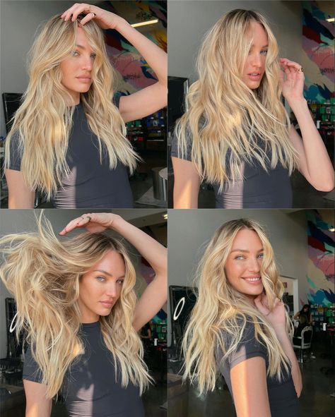 Candice swanepoel Money Blonde Hair, Summer Hair Blonde, Old Money Blonde Hair, Candice Swanepoel Hair, Old Money Blonde, Butter Blonde Hair, Blonde Styles, Cream Blonde, Blake Lively Hair