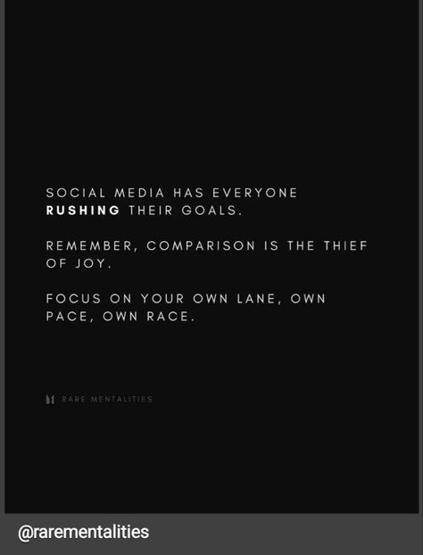 Own Race Own Pace Quotes, Social Media Comparison Quotes, Comparison Is The Thief Of Joy, Comparison Quotes, Joy Quotes, Cycling Quotes, Work Quotes Inspirational, Story Quotes, Christian Motivation