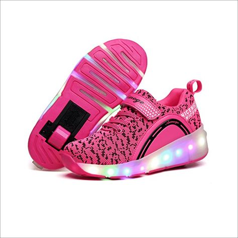 YCOMI Girl's Boy's LED Light Up Single Wheel Double Wheel Roller Skate Shoes Wheel Shoes, Sepatu Platform, Kids Roller Skates, Roller Skate Shoes, Roller Shoes, Led Shoes, Light Up Shoes, Lit Shoes, Ebay Clothes