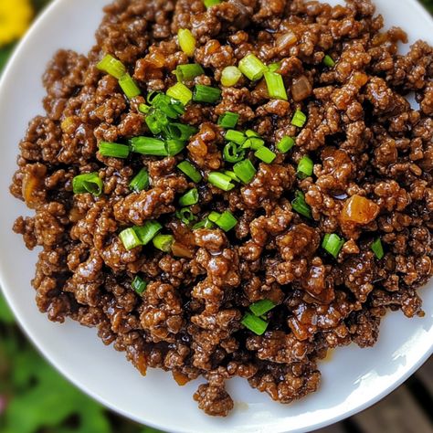 Mongolian Ground Beef Healthy Mongolian Beef Recipe, Mongolian Beef Bowl, Ground Beef Mongolian Beef Recipe, Mongolian Beef Recipe Ground, Mongolian Ground Beef Recipe, Mongolian Ground Beef, Mongolian Beef Recipe, Ground Beef Recipe, Mongolian Beef