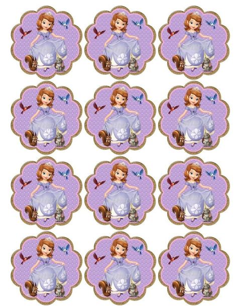 Cumple Princess Sofia Cupcakes, Sofia Cupcakes, Princess Sofia Birthday Party Ideas, Sofia The First Birthday Cake, Sofia The First Cake, Sofia Cake, Princess Sofia Birthday, Princess Sofia Party, Sofia The First Birthday Party