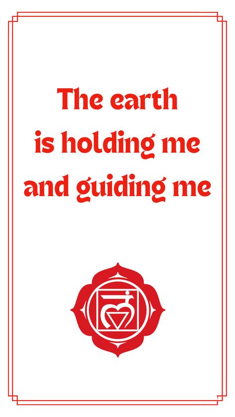 Chakras Affirmations, Root Chakra Affirmations, Root Work, Affirmation Cards Printable, Chakra Affirmations, Daily Affirmation, 7 Chakra, Cards Printable, Feel Safe