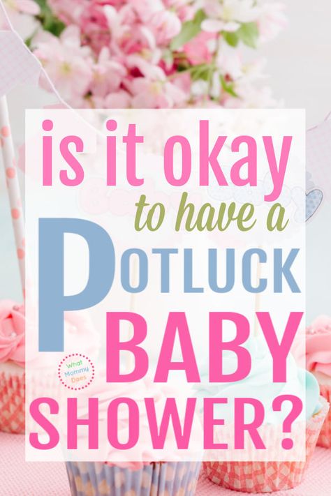 There are many reasons you would want to have a POTLUCK style baby shower instead of a traditional “host provides everything” format. Here are some good reasons to consider a potluck baby shower, including some etiquette to consider and what to bring! #babyshowerideas Baby Shower Not Opening Gifts, Pot Luck Invitation Wording, Drive By Baby Shower Games, Not Opening Gifts At Baby Shower Sign, Drive By Baby Shower Ideas, Potluck Themes, Potluck Invitation, Work Baby Showers, Backyard Baby Showers