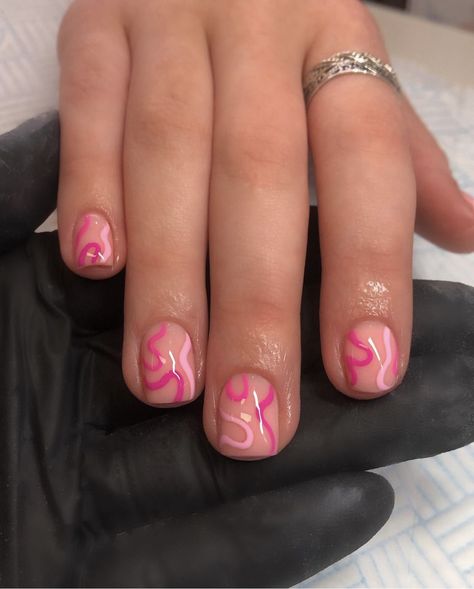 Back To School Nails Short Simple, Gel Nail Designs On Natural Nails, Nails For Kids Cute Short, Short Nails For Kids, Orlando Nails, Basketball Nails, Shellac Nail Designs, Natural Nails Manicure, Natural Nail Designs