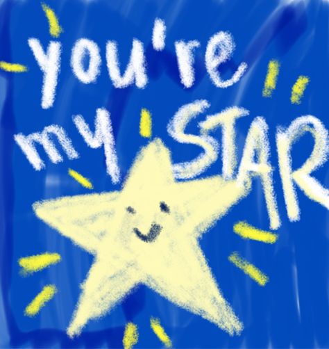 drawing from the note it application. dark blue background. you’re my STAR written in white. yellow star with a smiley face. Cute Sticky Notes For Boyfriend, Cute Text Quotes, V Bta, My Star, I Love My Girlfriend, Cute Notes, Text Quotes, My Girlfriend, Cute Texts