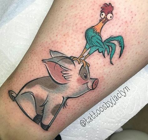 Hei Hei Tattoo, Hei Hei And Pua, Moana Tattoos, Me Tattoo, Awesome Tattoos, Disney Tattoos, Dec 30, Moana, Tattoos And Piercings