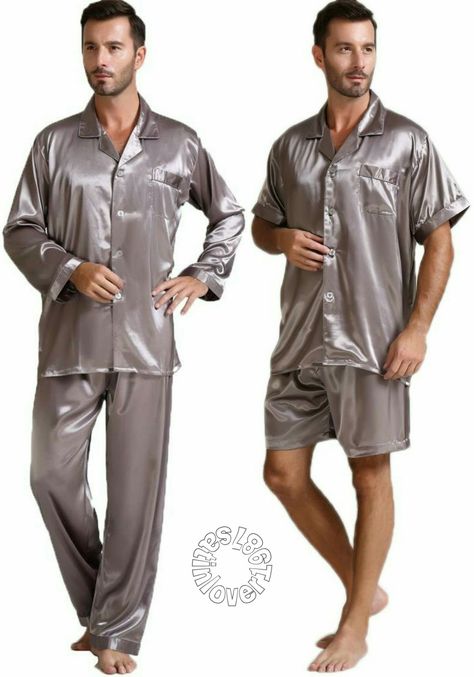 Man Fashion Style, Calendar Planning, Nightwear Outfits, Men Nightwear, Casual Man, Pyjama Satin, Mens Nightwear, Pajama Fashion, Casual Indian Fashion