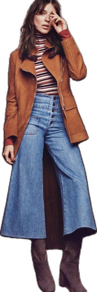 90s Does 70s Fashion, Corduroy Suit, 70s Aesthetic, Jeans Brown, Stripe Outfits, Striped Turtleneck, 1970s Fashion, Oversized Jacket, Brown Jacket