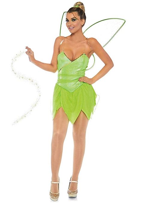 Ready to Make Some Magic? These 100+ Disney Halloween Costumes For Adults Do All That and More Pixie Costume, Fairy Wings Costume, Tinker Bell Costume, Disney Halloween Costumes, Wings Costume, Princess Costume, Disney Costumes, Cute Halloween Costumes, Irregular Hem