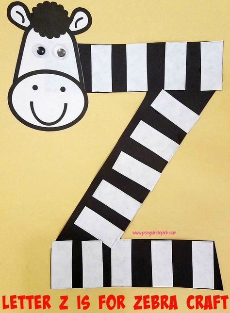 10 Easy Zebra Crafts for Kids to Make | Today's Creative Letter Z Zebra Crafts For Preschoolers, Z Is For Zebra Craft Preschool Letters, Letter Z Zebra Craft, Z For Zebra Preschool, Letter Z Crafts For Kindergarten, Zebra Crafts For Preschoolers, Z Letter Craft Preschool, Zipper Crafts Preschool, Zebra Crafts Preschool Free Printable