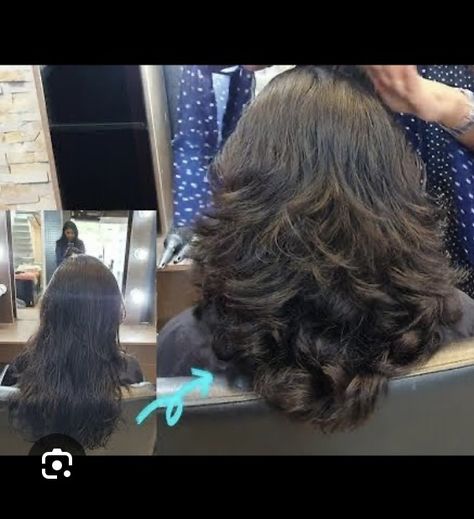 Step Cut Hairstyle, Layer Haircut, Cut Hair At Home, Bouncy Hair, Layered Haircut, Hair Setting, Trendy Haircuts, Easy Hair, Cut Hair