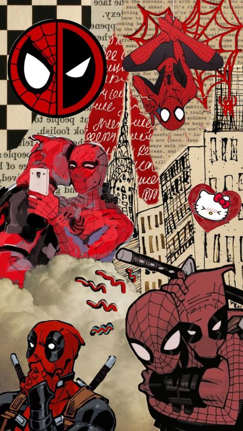 I LOVE THEM SO MUCH <333 #spideypool #spiderman #deadpool #marvel #lgbt Wallpapers Spideypool, Spideypool Aesthetic, Spiderman And Deadpool, Spider Man And Deadpool, Cute Deadpool, Deadpool Y Spiderman, Deadpool Love, Spiderman Deadpool, Deadpool X Spiderman