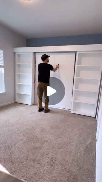 214K likes, 2,822 comments - nickscustomwoodworks on December 10, 2023: "Murphy bed bookcase installed!! This was an especially fun project because it was my last install of the year!! . . #diy #diymurphybed #...". New Beds Design, Diy Murphy Bed Bookcase, Murphy Bed Ideas Guest Rooms Queen Size, Diy Murphy Bed Built In, Diy Murphy Bed Cabinet Plans, Room Small Ideas Bedrooms, Murphy Bed Front Ideas, Murphy Bed Makeover, Bed Closet Ideas