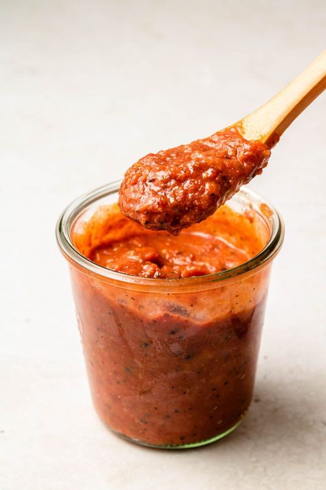 Umami Tomato Sauce - Okonomi Kitchen Okonomi Kitchen, Fruits For Dogs, Roasted Garlic Cloves, Dark Soy Sauce, Miso Paste, Tomato Sauce Recipe, Fire Roasted Tomatoes, Fire Roasted, Roasted Tomatoes