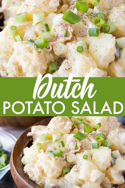 Dutch Potato Salad, Freeze Potatoes, Creamy Potato Salad, Pasta Salad Italian, Yummy Salad Recipes, Dutch Recipes, Creamy Potato, How To Cook Potatoes, Potatoe Salad Recipe