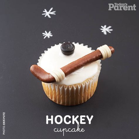 We’ve whipped up a month’s worth of cupcake decorating ideas for our 30th birthday, because we think every day calls for adorable desserts! Hockey Cupcakes, Hockey Cakes, Hockey Birthday Parties, Cupcake Decorating Ideas, Hockey Party, Hockey Birthday, Winter Parties, Birthday Desserts, Cupcake Decorating