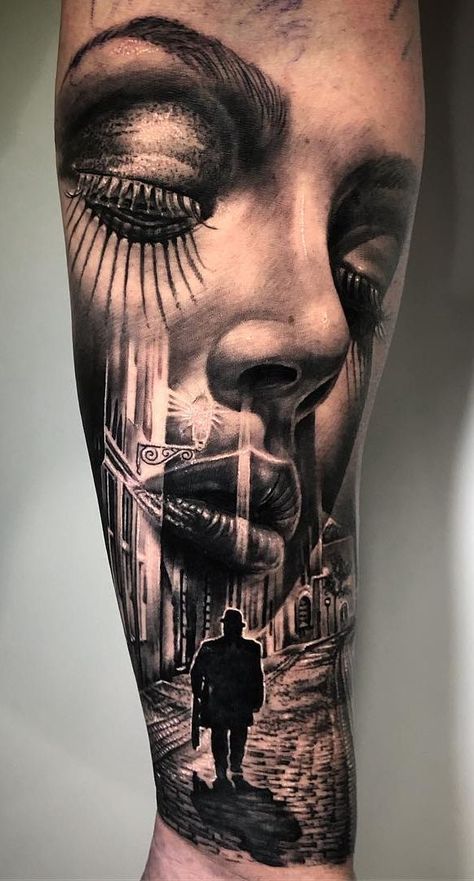 Face Morph Tattoo, Morph Tattoo, Face Morph, People Architecture, Face Tattoos For Women, Chicano Tattoos Sleeve, Nature People, Girl Face Tattoo, Girls With Sleeve Tattoos