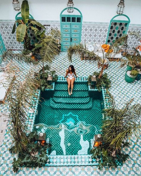 Riad BE Marrakech, photo by Jaleh Michelle Best Riads In Marrakech, La Mamounia Hotel, Riads In Marrakech, Christmas Bazaar Crafts, Riad Marrakech, Piscina Interior, Marrakech Travel, Palace Resorts, Thanksgiving Crafts For Kids