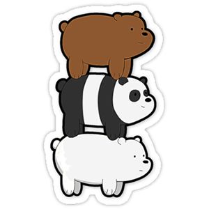 We Bare Bears Sticker We Bare Bears Ice Bear, Bare Bears Ice Bear, Drink Stickers, Ice Bear, Tumblr Stickers, Scrapbook Stickers Printable, Hydroflask Stickers, We Bare Bears, Bare Bears