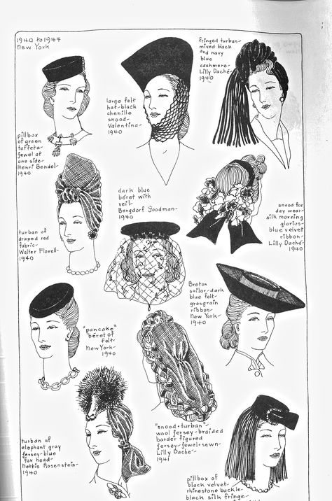 Hair and hats 1 Historical Hairstyles, Historical Hats, 1940s Hats, 1870s Fashion, Vintage Style Hat, Old Fashion, Historical Costume, Fashion Plates, Historical Clothing