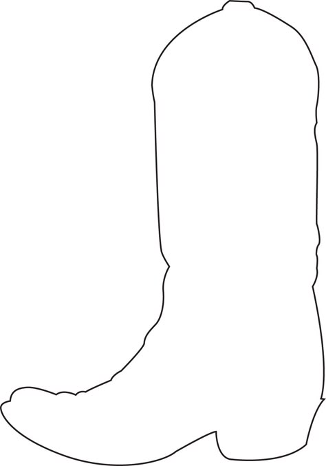 Cowboy Boot Template, Boot Coloring Page, Cowboy Boot Outline, Western Theme Party Decorating Ideas, Boot Decorations, Cowboy Boot Cake, Boot Cake, Cowboy Theme Party, Wild West Party