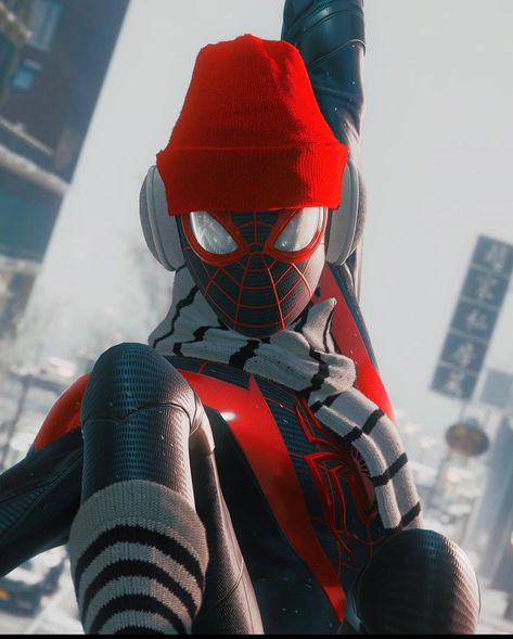 Spider Man Miles, Spider Man Miles Morales, Winter Suit, Miles Morales