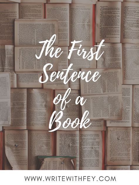 The first sentence of a story is the most important sentence. It has to draw in the reader. #writing #amwriting #writingtips #writingadvice First Sentence Of A Book Ideas, First Sentence Of A Book, Writing Villains, Outlining A Novel, Plotting A Novel, Editing Writing, The Reader, Book Writing, Book Writing Tips