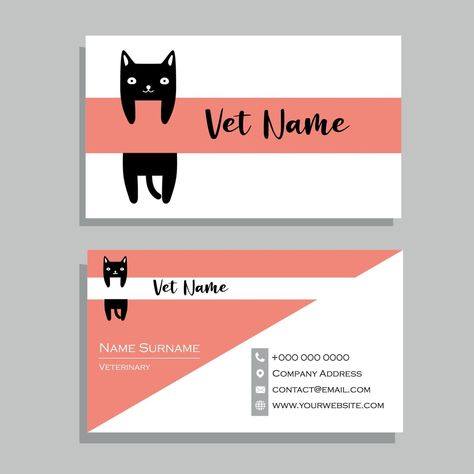 Meaningful Word Tattoos, Business Cat, Black Cat Design, Pet Clinic, Visiting Card, Cat Shelter, Word Tattoos, Visiting Cards, Pet Mat