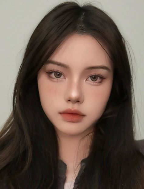 Makeup For Downturned Eyes, Makeup Korean Style, Ulzzang Makeup, Nude Makeup, Beauty Illustration, Makeup Looks Tutorial, Lip Fillers, Asian Makeup, Girls Makeup