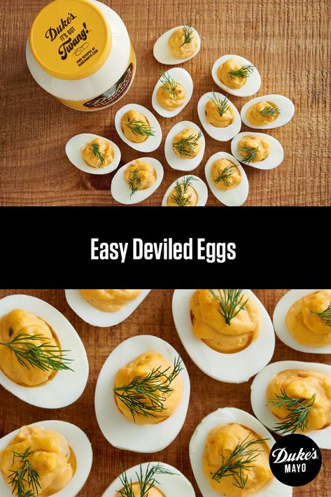 No cookout is complete without these lil' devils. Deviled Eggs Recipes, Easy Deviled Eggs, Classic Deviled Eggs, Bbq Party Food, Food Egg, Recipes Eggs, Deviled Eggs Easy, Bite Size Snacks, Deviled Eggs Classic