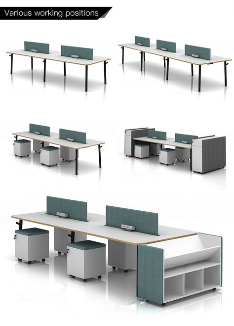 Office desk Workstation- Modern office furniture workstation desk Office Working Table Design, Open Office Workstations Design, Modern Office Desk Design Ideas, Small Modern Office Ideas, Office Desk Designs Business, Work Stations Office Design Modern, Office Work Station Design, Office Workstations Design Interiors, Office Workstations Design