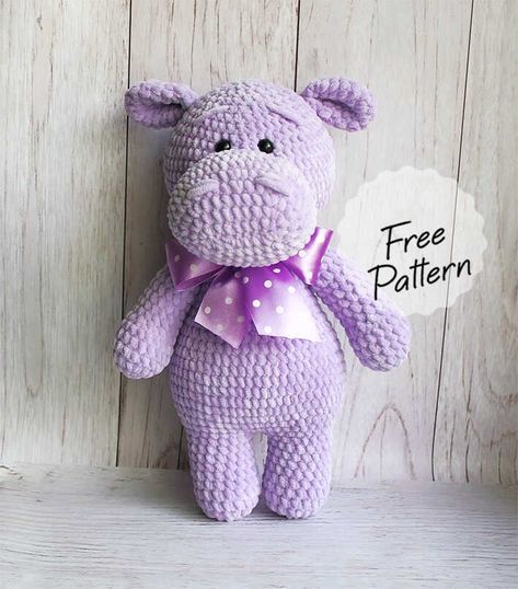 Crochet Hippo Amigurumi Free Pattern – Amigurumi Crochet Elephant Pattern, Crochet Hippo, Crochet Leaf Patterns, Crochet Teddy Bear Pattern, Amigurumi Doll Pattern, Crochet Animals Free Patterns, Crochet Elephant, Crochet Amigurumi Free, Crochet Patterns Free Blanket