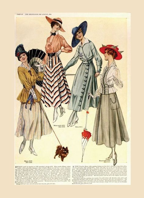 1916 Fashion, 1918 Fashion, Early 20th Century Fashion, Fashion Advertisement, Fashion Through The Decades, Fashion 1910, History Bounding, 1910s Fashion, 1900s Fashion