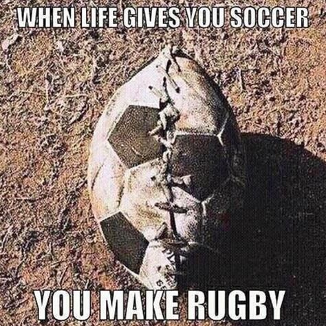 23 Likes, 2 Comments - Rugby Nation  (@rugbynation) on Instagram: “Problem solved. Tag your football soccer player friends” Rugby Jokes, Rugby Memes, Rugby Rules, Rugby Wallpaper, Rugby Funny, Rugby Quotes, Football Friends, Rugby Mom, Rugby Girls