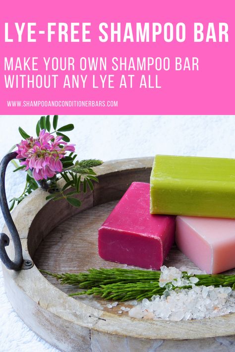 No lye, and no melt and pour soap base. Make your own shampoo bar without any lye at all. Most recipes either use lye, or use pre-made melt and pour soap bases which contain lye. This recipe is 100% lye free - all natural ingredients. Information, ingredients, instructions all here! Rosemary Shampoo Bar Recipe, Natural Soap Making Recipes Without Lye, Lye Free Soap Recipes Diy, Diy Shampoo Bar Melt And Pour, Make Shampoo Bar, Natural Shampoo Bar Recipe, No Lye Shampoo Bar Recipe, Bar Shampoo Recipe, Lye Free Shampoo Bar Recipe