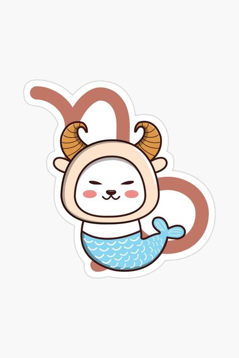 Cute Capricorn Zodiac Cat Sticker, Funny Capricorn Zodiac Cat Sticker Cute Capricorn, Zodiac Sign Capricorn, Capricorn Horoscope, Capricorn Constellation, Capricorn Zodiac Sign, Horoscope Capricorn, Capricorn Zodiac, Love Cat, Astrological Sign