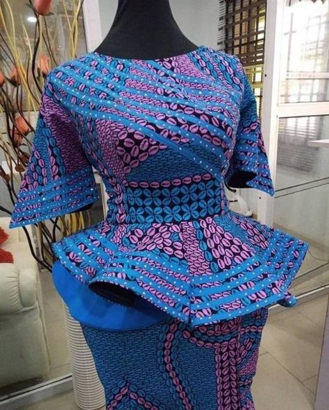 The Lastest Ankara Styles 2020 Lastest Style For Ankara, Style For Ankara, African Blouses, Ankara Skirt And Blouse, African Dresses For Kids, Best African Dresses, Short African Dresses, African Fashion Skirts, African Dresses Modern