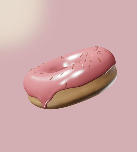 #3d #donut #blender 3d Donut, 3d Blender, Chocolate Donuts, 3d Illustration, Digital Illustration, Donuts, 3 D