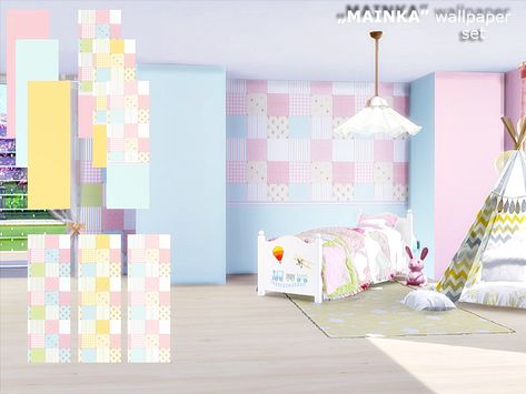 Toddler Wallpaper, Sims Room, The Sims 4 Lots, Furniture Cc, Luxurious Wallpaper, Die Sims 4, The Sims 4 Pc, Cc Furniture, Free Sims 4