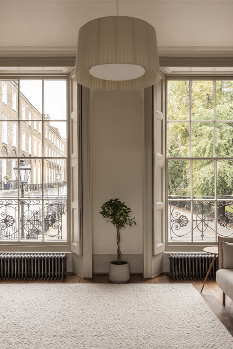 Kensington House Interior, Georgian Terrace House Interior, Georgian Interiors Contemporary, Georgian House Uk, Georgian House London, Georgian Apartment, Georgian Living Room, London House Interior, Terrace House Interior